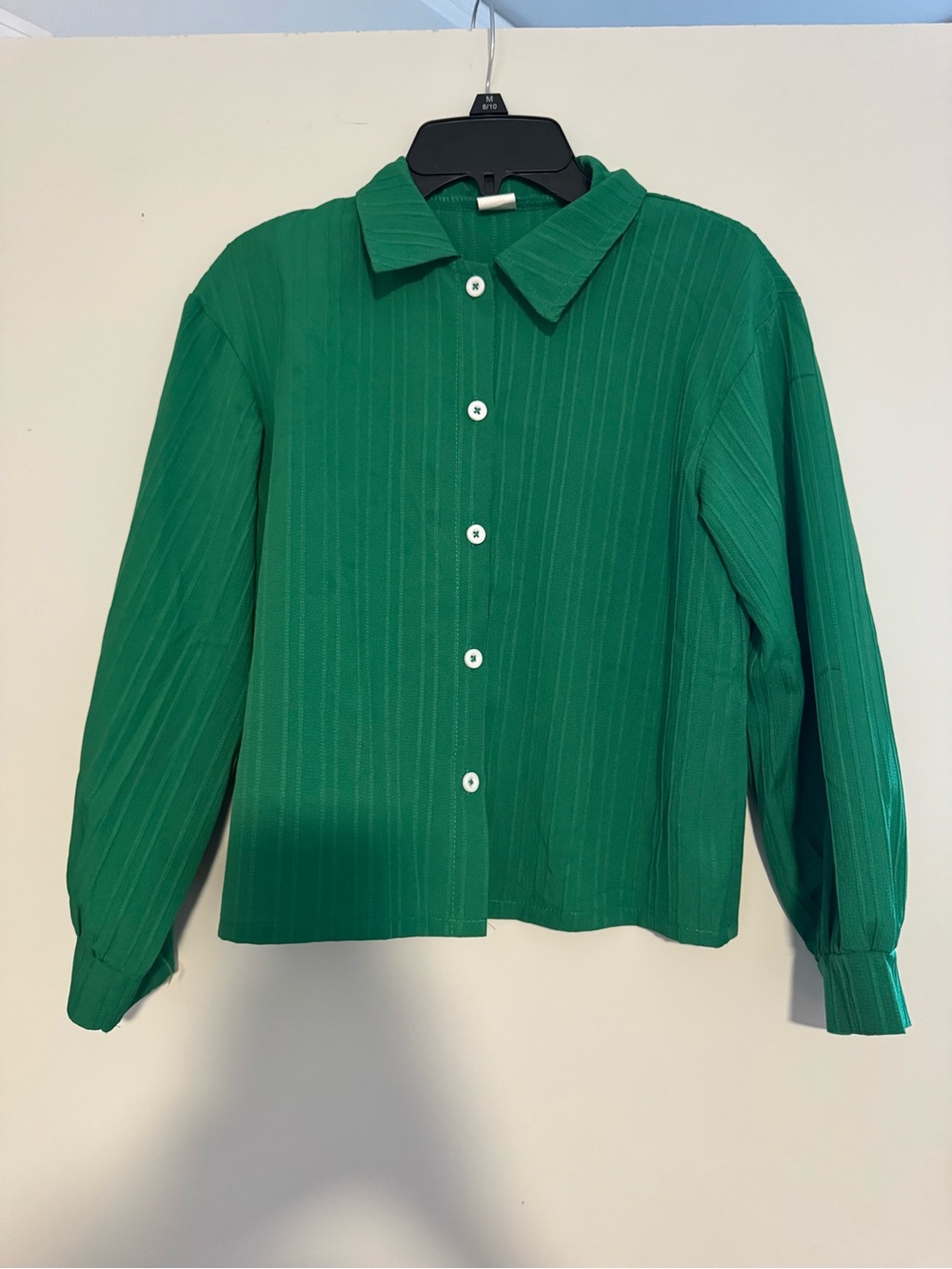 Source Unknown Green Girl’s Matching Set - Button Front Top